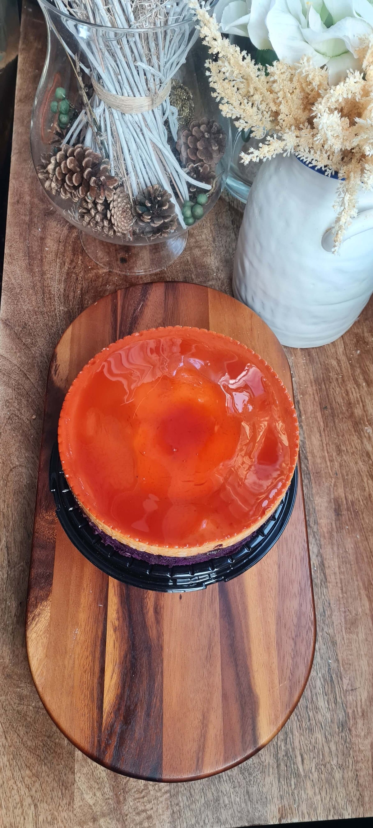 Ube Custard Cake