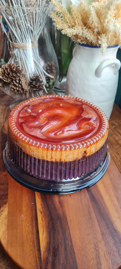 Ube Custard Cake